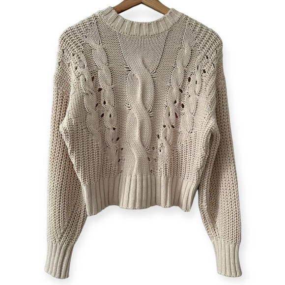 525 America Sweaters - 525 100% Cotton Cable Knit Sweater XS